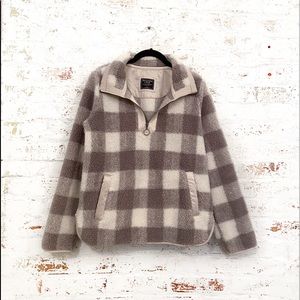 A&F Sherpa 3/4 Zip Jacket